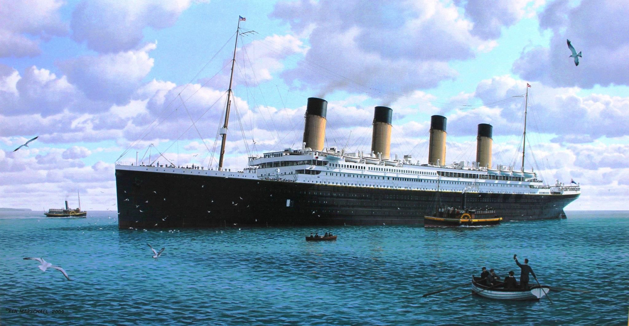 Kahdeksanvuotias poika rakentaa ja vesillelaskee oman Titanicinsa Nigranassa.